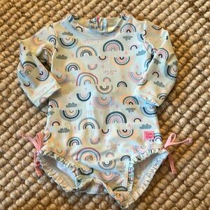 Ruffle Butts Long Sleeve One Piece Rash Guard